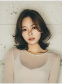 韓国/髪質改善/レイヤーカット/ミディアム/小顔/透明感カラー