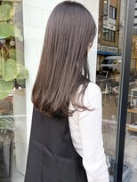 ヘアー アイス ルーチェ(HAIR ICI LUCE)&nbsp;ブリーチなしダブルカラーで作るラベンダーグレージュ/落合