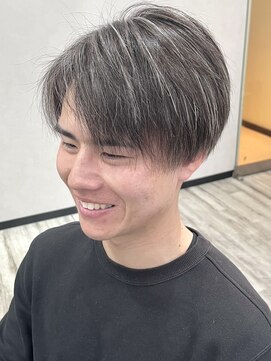 ベルヘアーデザイン 堺東(Belle hair Design) メンズメッシュハイライトショートカット外国人風堺東