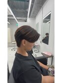 曲がる縮毛矯正で作るセンターパート