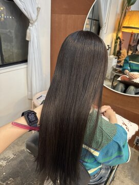 チャプター 問屋町(chapter) 透明感ケアカラーオリーブグレージュバイカルテトリートメント