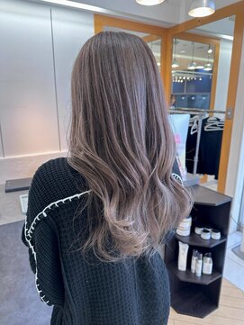 ユニ バイ マグ 長野店(Uni.by Mag) 透明感◎ハイライトバレイヤージュグレージュ