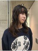 kaon ミディアムパーマ 顔まわりレイヤー