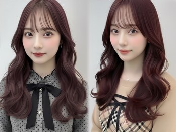 フォルテ 藤枝エピ店の写真/ブリーチなしダブルカラーで透明感カラーに♪髪質改善Tr×カラーのセットが人気◎[学割U24/藤枝駅]       