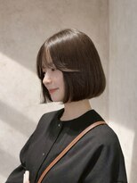 ロマリア ヒルズ 表参道 原宿(Lomalia HILLS)&nbsp;イメチェン/艶カラーくすみブラウンボブ/前髪/[表参道/原宿]