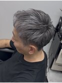 ホワイトメッシュ×大人の毛流れショート