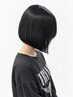 【乾かすだけで憧れの艶髪に◎】小顔似合わせボブカット×縮毛矯正