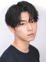 セプト 博多(SEPT.)&nbsp;メンズパーマ ニュアンスパーマ 黒髪ショート 爽やか【博多】