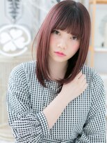 モッズヘア 越谷(mod's hair)&nbsp;*mod's越谷*ボルドーが大人かわいい☆小顔セミディb!