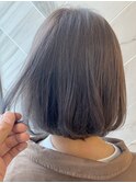【Zina 池袋】イメチェン毛先パーマ耳かけ×フォギーベージュ