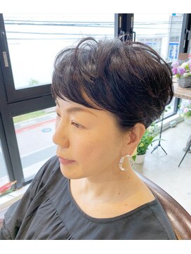 ナルヘアー 越谷(Nalu hair) 大人シルエットボブ/大人ショート/ボブ/マッシュショート