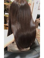ドゥ スタイル 三国ヶ丘店(Duex Style) 髪質改善×艶髪ストレートスタイル×アンバーブラウン
