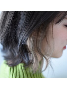 ニコリヘアワークス(nicori hair works) ボブ×イヤリングカラー×ペールベージュ3