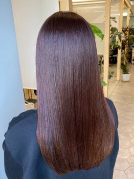 ローブヘアー 千早店(ROBE HAIR)の写真/【福岡市/東区】クセや広がりを抑えて、柔らかく、艶のある質感で感動の仕上がりに！