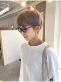 ミルクティーベージュ☆マッシュショート
