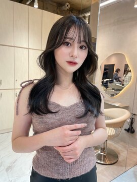 グロー 大宮(GLROW) 透明感カラー　顔まわりカット　韓国くびれヘア　レイヤーカット