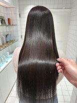 ロンドルーチェ 心斎橋(Lond luce)&nbsp;ダークアッシュ/ミディアムレイヤーカット［髪質改善/縮毛矯正］