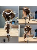 フワモコモ編み下ろしリボンアレンジ