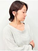 艶髪ボブハッシュカット外はねボブミディアムボブ20代30代40代