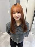 イメチェン/ホワイトブロンド/外ハネボブ/美髪/名駅