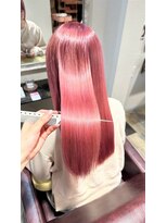 ポイントファイブバイソレイユ 小松店.5 by SOLEIL)&nbsp;ロング髪質改善ヘアエステブリーチピンクカラー