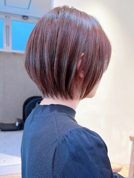 セイドット リー(Say. Ree) Say.刈り上げショートボブワインレッドチェリーブラウン表参道