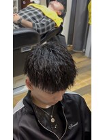 バーバーブロス(BAR BER bro's)&nbsp;ツイストパーマ/浦安/メンズパーマ/ツイストスパイラル/波巻き