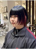 ショートウルフカット/ナチュラルウルフ/顔まわりレイヤーカット