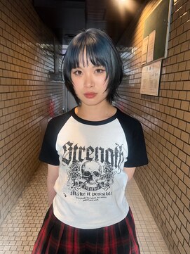 シイ(SIE) ブルーとグレーのジュワッとグラデーションカラー☆☆