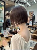似合わせカット ボブヘア 縮毛矯正 ミニボブ 切りっぱなしボブ