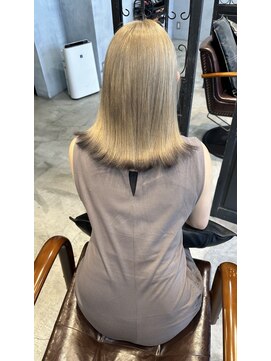 レヴィ 神楽坂(Levi) 裾カラーフェイクブラック＆カフェグレージュ