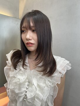 ロンドアベニール 北千住(Lond avenir) 暗めカラー/レイヤーカット/マロンベージュくすみベージュ北千住