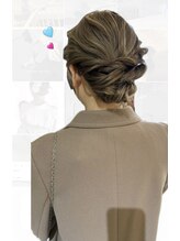 ミミーヘア(33hair) ルーズツイストアップ(抜け感のあるまとめ髪)