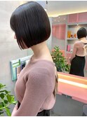 マロンベージュ/オリーブグレー/ブリーチなし/ボブ/小顔札幌