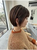 前髪可愛い丸みコンパクトボブ☆圧倒的技術のショートボブ