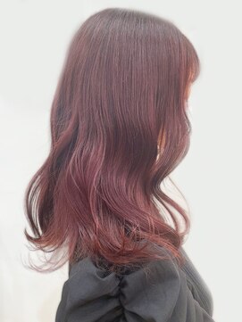 ロックス バイ マグ 松本(rocks BY MAG) ワインレッドミディアムレイヤー◎10代20代大人可愛い