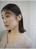 レイヤーカットウルフカットボブグレージュオリーブべージュ