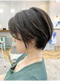 20代30代40代50代◎ショート顔周りカット細めハイライト