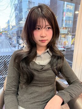 アクシス 栄ガスビル店(`AXIS) 【 Rin】イメチェン/ピンクベージュ/前髪/名古屋栄矢場町