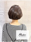 30代40代白髪ぼかしショート