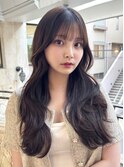 前髪レイヤーカット/顔まわりレイヤー/くびれレイヤー/おくれ毛