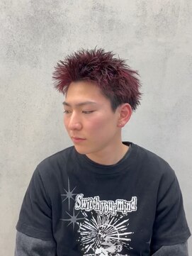 ルースト 南堀江店(ROOST) MEN'S/リバースセンターパート/ニュアンスパーマ/南堀江