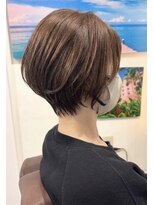 ボニークチュールドットエス(.S)&nbsp;上品ショートボブ×アッシュカラー◎30代◎40代◎50代◎60代