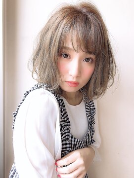 アグ ヘアー ラフェット 上尾店(Agu hair la_fate) 大人かわいいショートボブ ひし形 小顔