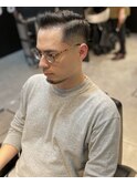 かき上げショートレイヤーフェードサイドパートショート