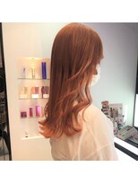 キーン 吉祥寺店(keen)&nbsp;《keen×アイカワ》オレンジカラー×エクステ長さだし☆