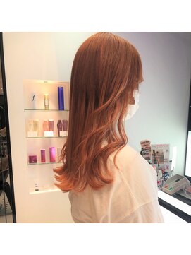 キーン 吉祥寺店(keen) 《keen×アイカワ》オレンジカラー×エクステ長さだし☆