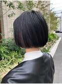 【Soar】パープルインナーカラー×シンプルボブ