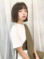 エムスラッシュ アヴェダ 自由が丘(M.SLASH AVEDA)&nbsp;オリーブグレージュ/艶カラー/耳かけ/シースルー/自由が丘