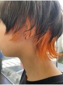 コントラスト強め！ウルフインナーカラー！